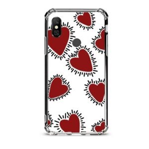 Hearts θήκη διάφανη & σχέδιο  d1086 γιά Xiaomi Redmi Note 6 Pro