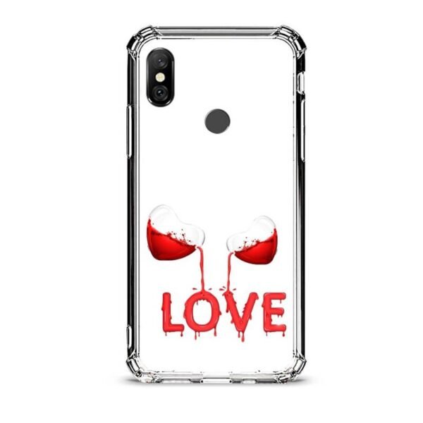 Liquid love θήκη διάφανη & σχέδιο  d1110 γιά Xiaomi Redmi Note 6 Pro