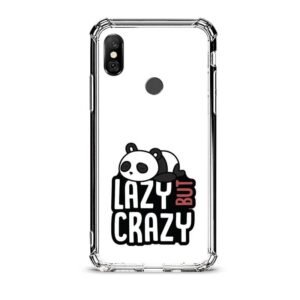Lazy but crazy panda θήκη διάφανη & σχέδιο  d1120 γιά Xiaomi Redmi Note 6 Pro