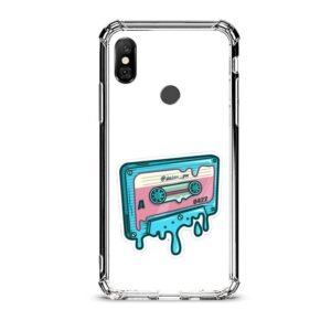 Vintage cassette θήκη διάφανη & σχέδιο  d1122 γιά Xiaomi Redmi Note 6 Pro