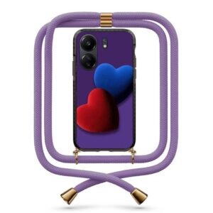 Double heart θήκη με κορδόνι & σχέδιο 9850 για Redmi 13C 4G