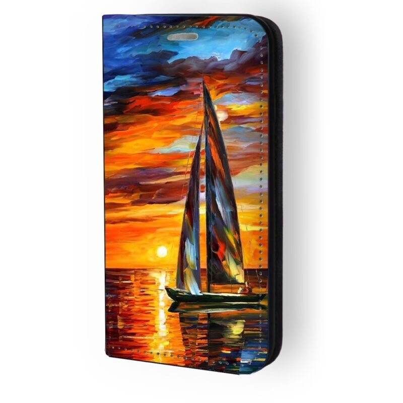 Θήκη book με σχέδιο sunset ship 9614 (Redmi Note 14 5G)