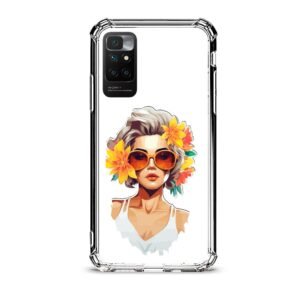 Flower girl θήκη διάφανη & σχέδιο  d1018 γιά Xiaomi Redmi 10