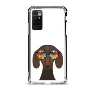 Glass dog θήκη διάφανη & σχέδιο  d1024 γιά Xiaomi Redmi 10