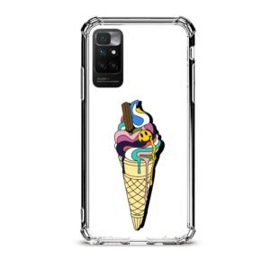 Ice cream θήκη διάφανη & σχέδιο  d1042 γιά Xiaomi Redmi 10