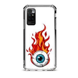 Eye flame θήκη διάφανη & σχέδιο  d1057 γιά Xiaomi Redmi 10