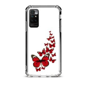 Butterflies θήκη διάφανη & σχέδιο  d1117 γιά Xiaomi Redmi 10