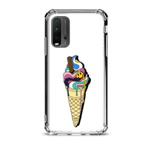 Ice cream θήκη διάφανη & σχέδιο  d1042 γιά Xiaomi Redmi 9T