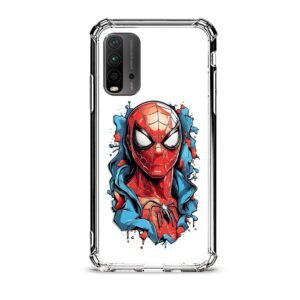 Spiderman θήκη διάφανη & σχέδιο  d1065 γιά Xiaomi Redmi 9T