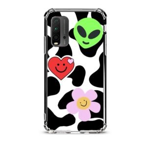 Smiley faces θήκη διάφανη & σχέδιο  d1073 γιά Xiaomi Redmi 9T