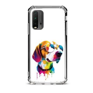 Colorful dog θήκη διάφανη & σχέδιο  d1081 γιά Xiaomi Redmi 9T