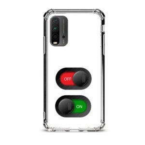 On off switch θήκη διάφανη & σχέδιο  d1082 γιά Xiaomi Redmi 9T