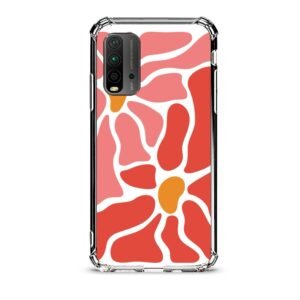 Flowers θήκη διάφανη & σχέδιο  d1087 γιά Xiaomi Redmi 9T