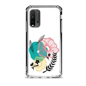 Flowers θήκη διάφανη & σχέδιο  d1098 γιά Xiaomi Redmi 9T