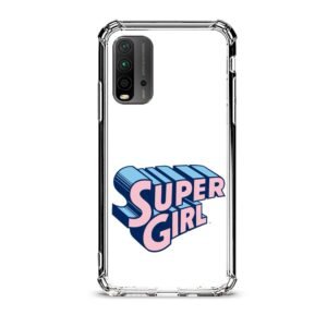 Super girl θήκη διάφανη & σχέδιο  d1115 γιά Xiaomi Redmi 9T