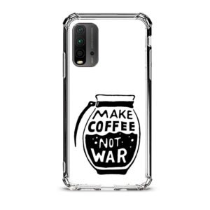 Make coffee not war θήκη διάφανη & σχέδιο  d1121 γιά Xiaomi Redmi 9T