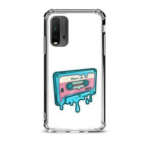Vintage cassette θήκη διάφανη & σχέδιο  d1122 γιά Xiaomi Redmi 9T