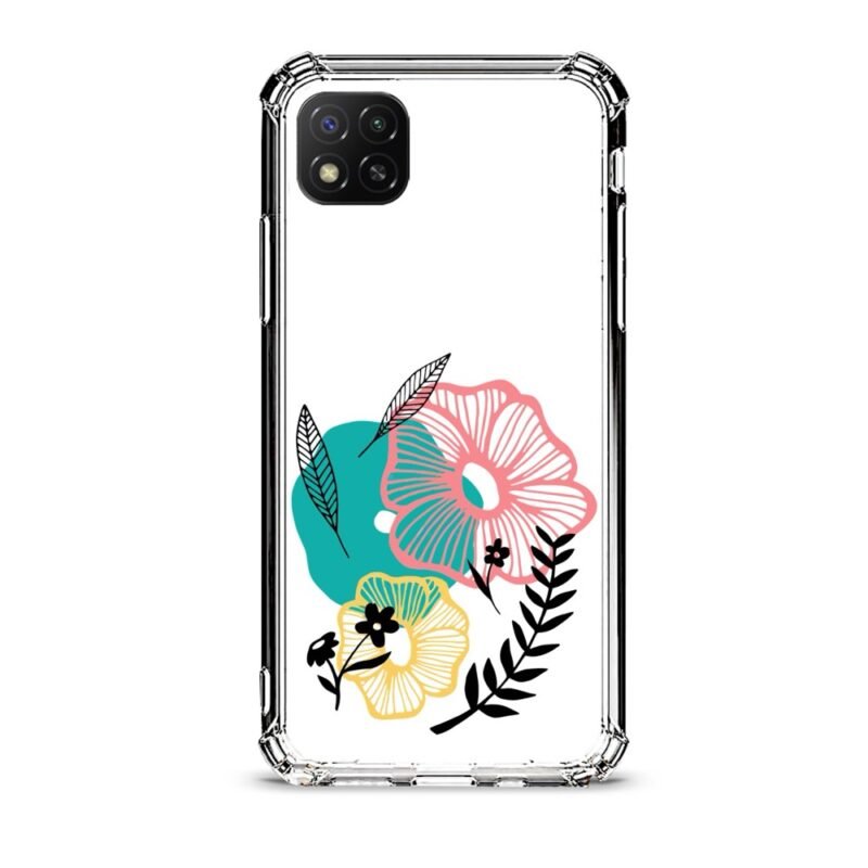Flowers θήκη διάφανη & σχέδιο  d1098 γιά Xiaomi Redmi 9C