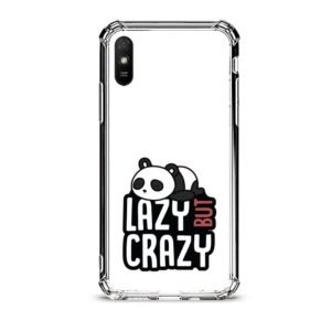 Lazy but crazy panda θήκη διάφανη & σχέδιο  d1120 γιά Xiaomi Redmi 9A/9AT