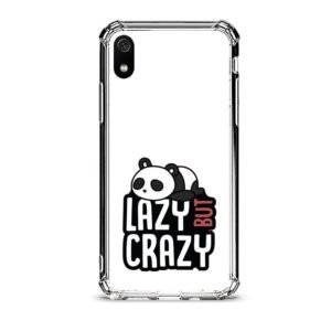 Lazy but crazy panda θήκη διάφανη & σχέδιο  d1120 γιά Xiaomi Redmi 7A