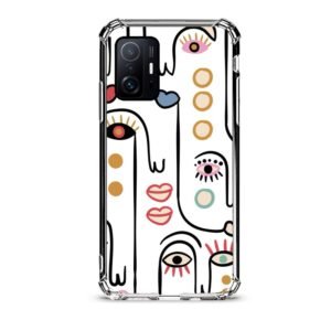 Abstract faces θήκη διάφανη & σχέδιο  d1102 γιά Xiaomi Mi 11T/11T Pro