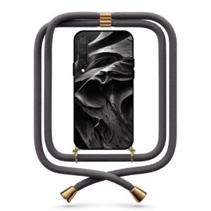 Carbon texture θήκη με κορδόνι & σχέδιο 9726 για Xiaomi Mi 9 Lite