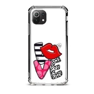 Love θήκη διάφανη & σχέδιο  d1097 γιά Xiaomi Mi 11 Lite 4G/5G