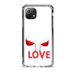Liquid love θήκη διάφανη & σχέδιο  d1110 γιά Xiaomi Mi 11 Lite 4G/5G
