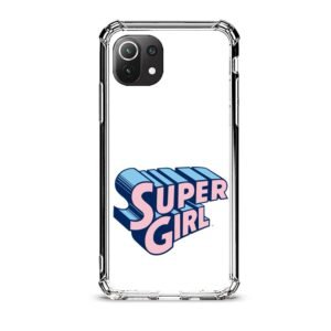 Super girl θήκη διάφανη & σχέδιο  d1115 γιά Xiaomi Mi 11 Lite 4G/5G