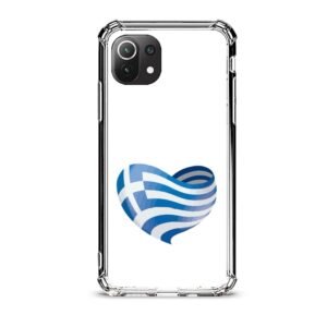 Love Greece θήκη διάφανη & σχέδιο  d1127 γιά Xiaomi Mi 11 Lite 4G/5G