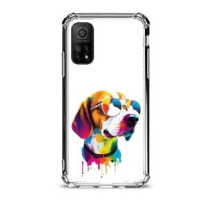 Colorful dog θήκη διάφανη & σχέδιο  d1081 γιά Xiaomi Mi 10T