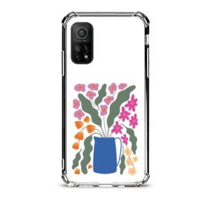 Flowers vase θήκη διάφανη & σχέδιο  d1089 γιά Xiaomi Mi 10T