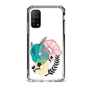 Flowers θήκη διάφανη & σχέδιο  d1098 γιά Xiaomi Mi 10T