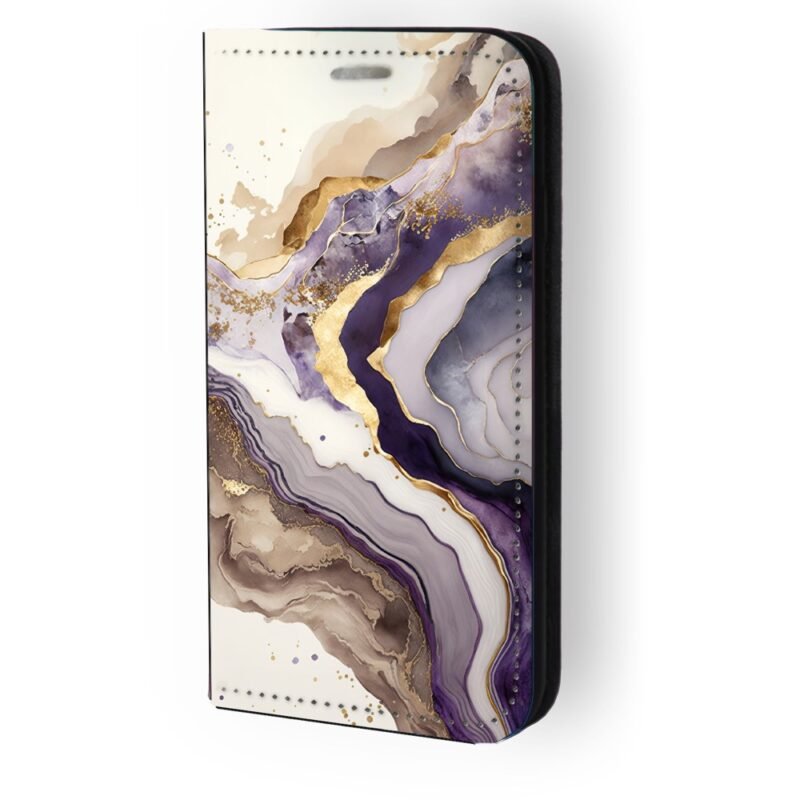 Θήκη book με σχέδιο marble 91169 (iPhone 16)
