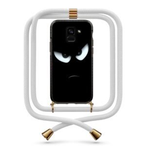 Angry face θήκη με κορδόνι & σχέδιο 9853 για  Galaxy A8 Plus 2018