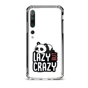 Lazy but crazy panda θήκη διάφανη & σχέδιο  d1120 γιά Xiaomi Mi 10 Pro