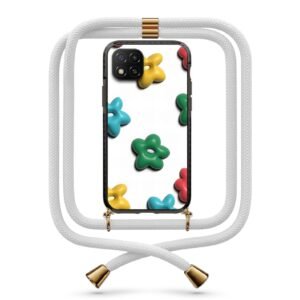 Flower pattern θήκη με κορδόνι & σχέδιο 9854 για Xiaomi Redmi 9C