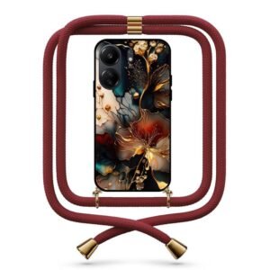 Abstract marble θήκη με κορδόνι & σχέδιο 9773 για Redmi 13C 4G