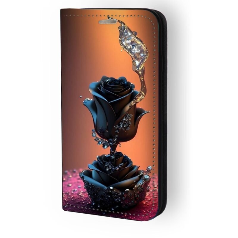 Θήκη book με σχέδιο wet rose 91191 (Samsung A36)