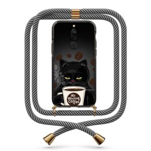 Coffee cat θήκη με κορδόνι & σχέδιο 9857 για Xiaomi Redmi 8/8A