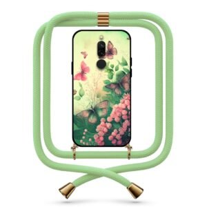 Butterfly flowers θήκη με κορδόνι & σχέδιο 9777 για Xiaomi Redmi 8/8A