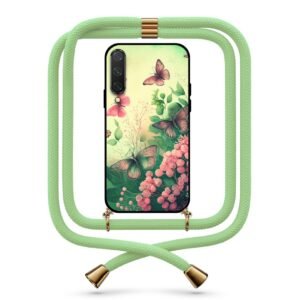 Butterfly flowers θήκη με κορδόνι & σχέδιο 9777 για Xiaomi Mi 9 Lite