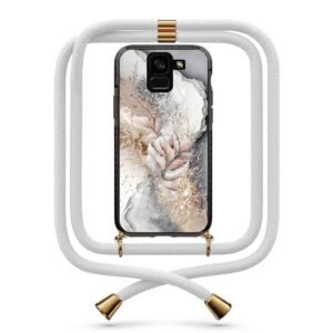 Marble θήκη με κορδόνι & σχέδιο 9798 για  Galaxy A8 Plus 2018