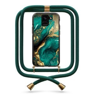 Marble θήκη με κορδόνι & σχέδιο 9803 για  Galaxy A8 Plus 2018