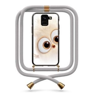 Cute bird θήκη με κορδόνι & σχέδιο 9808 για  Galaxy A8 Plus 2018