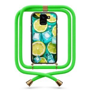 Ice lime θήκη με κορδόνι & σχέδιο 9823 για  Galaxy A8 Plus 2018