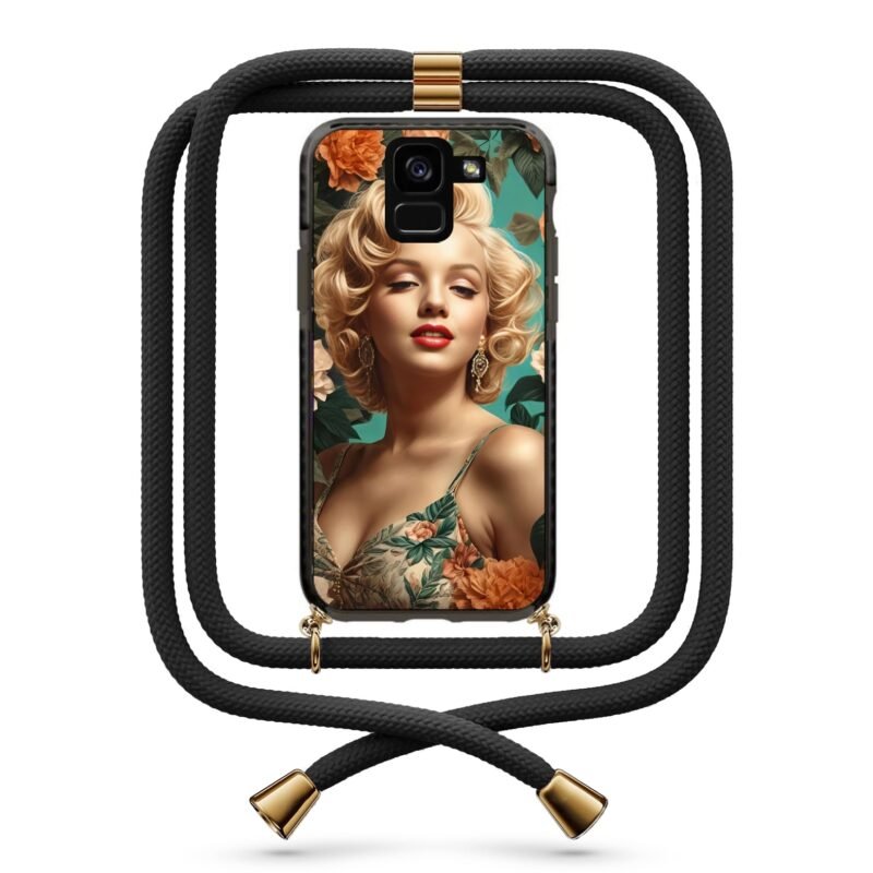 Marylin Monroe θήκη με κορδόνι & σχέδιο 9834 για  Galaxy A8 Plus 2018
