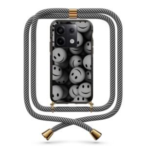 Smiley faces θήκη με κορδόνι & σχέδιο 9859 για Redmi Note 13 Pro 5G