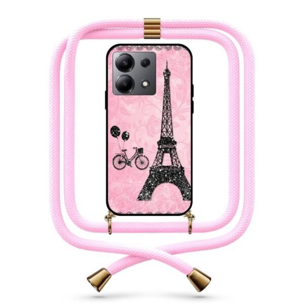 Eiffel tower θήκη με κορδόνι & σχέδιο 9780 για Redmi Note 13 4G