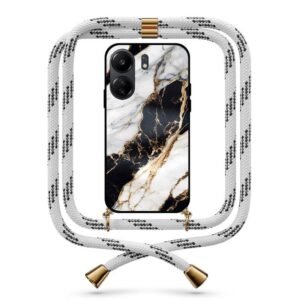 Marble θήκη με κορδόνι & σχέδιο 9785 για Redmi 13C 4G